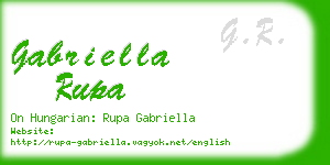 gabriella rupa business card